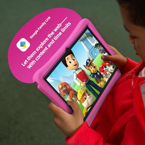 Plimpton Upgrade Kids Tablet Android 14, 10-Inch Tablet for Kids with Google Kids Space, 8-core, 12(4+8) GB RAM, 64GB, 6000mAh, Parental Controls, Toddler Tablet with EVA Shockproof Case, Kids20