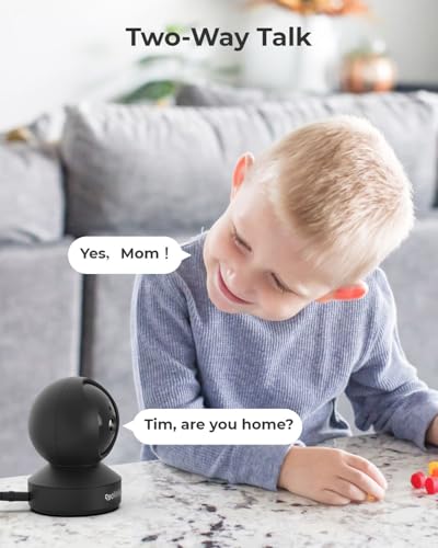 REOLINK E1 Pro HD Plug-in Home Security Indoor Camera with 2.4/5 GHz Wi-Fi, Auto Tracking, Smart Person/Pet Detection, Multiple Storage Options, Ideal for Baby Monitor/Pet Camera/Elderly