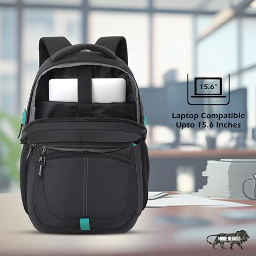 Lavie Sport Titan 29L Casual Backpack with Laptop Sleeve For Men & Women | Rain Cover Backpack for Boys & Girls