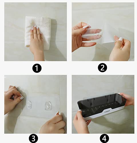 U HOOME Shower shelf Separable Bathroom Shelves Wall Mounted,shower caddy basket Storage Organizer,Adhesive Wall Shelf No Drill
