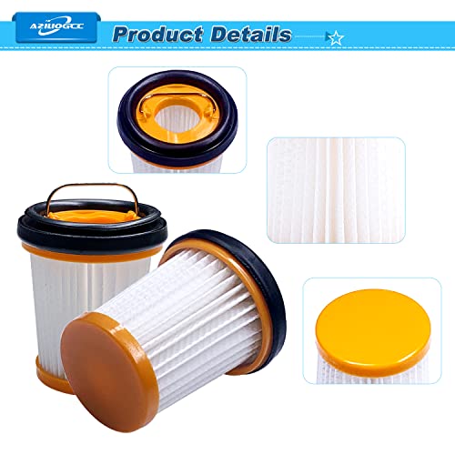Aziliogcc 8 Pack Replacements Fabric Vacuum Filters for Shark ION W1 S87 Cordless Handheld Vacuums WV200, WV201, WV205, WV220. Replace Part # XHFWV200