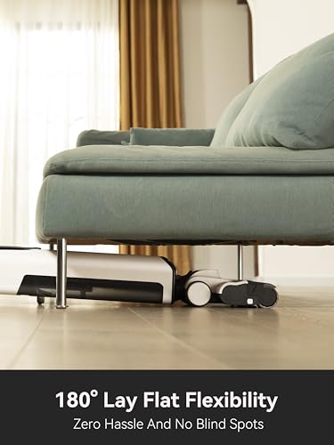 uwant D100 Wet Dry Vacuum Cleaner 180°Lay-Flat Vacuum Mop All in One with 18000Pa Suction Auto Self-Cleaning Anti Odor Stick Pushin Mop Dual-Edge Cleaning Electeic Mop Set for Hard Floor/Carpet