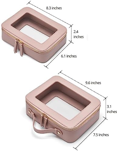 Small Cosmetic Bag for Purse Mini Makeup Bag for School Cute Clear Make Up Pouch for Travel Tiny Leather White Make Up Organizer Case for Backpack Toiletry Bag Waterproof Square Pouch with Zipper