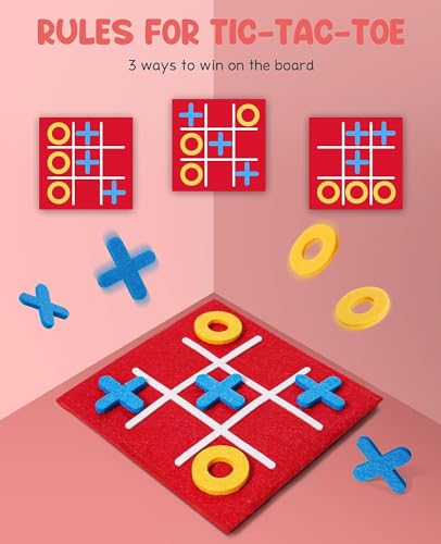 12 PCSTic Tac Toe Mini Board Game Toy for Kids and Family,Birthday Party Favors,Goody Bag,Fun Indoor Game Night Activity, Classroom Prizes Return Gifts Goodie Bag Fillers