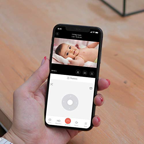 Blurams 2k Home Security Camera With Audio, 360 Degree View & Phone App - Indoor Camera 2-Way Audio, Motion Tracking, IR Night Vision & Privacy Mode Perfect Baby Monitor, Dog Camera works with Alexa