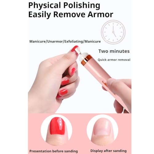 Professional Electric Nail Drill Machine, Portable Mini Manicure Pedicure Nail Drill File Tool, USB 5-in-1 Polishing Kit, for Acrylic Gel Dip Powder Nails, for Calluses Polishing, for Home and Salon