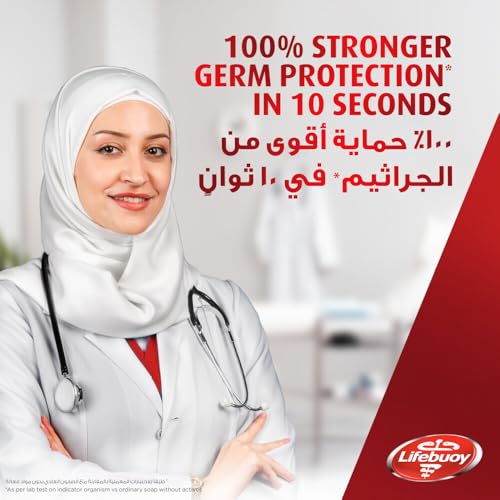 LIFEBUOY Hand Wash Refill , Total 10, for 100% stronger germ protection in 10 seconds, 1L