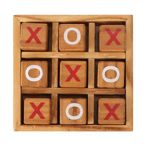 NUOBESTY 1 Set Interesting Good XO Board Games XO Family Games Tic Tac Toe Game for Travel