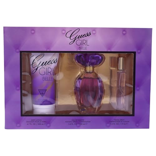 GUESS Girl Belle Eau de Toilette 100 ml + Body Lotion 200 ml+ Mini 15 ml, Gift Set for Women