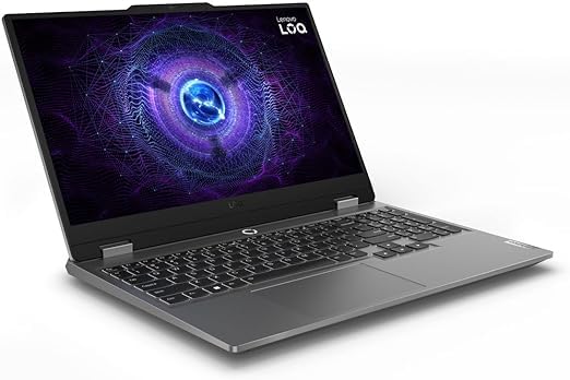 Lenovo LOQ 15IAX9 Gaming laptop with LA1 AI chip, intel core i5-12450HX 24GB DDR5 ram 512GB SSD Nvidia RTX 4050 6GB, 15.6" FHD IPS 100% sRGB 144Hz Win11 pro, Luna Grey, Eng-Backlit keyboard (Upgraded)