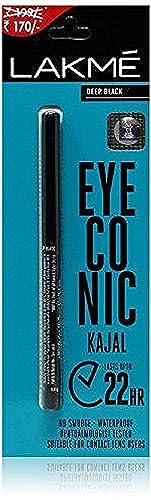 LAKMÉ Eyeconic Kajal (Deep Black,0.35g)