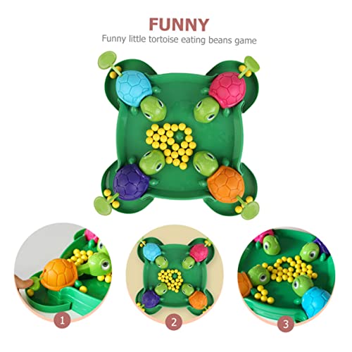 ORFOFE 1 Set Board Desktop Hippo Sensory Cartoon Peg Board Game Color Sorting Game Intelligent Game Tortoise Eating Beans Desk Game Restless