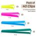 WISYOK Food Clips 40pcs, Bag Clips for Food Storage Plastic, Freezer Bag Clip, 4 Sizes and 4 Colors, Resuable Kitchen Sealing Clip Stay Fresh Longer for Snack, Sandwich, Bread