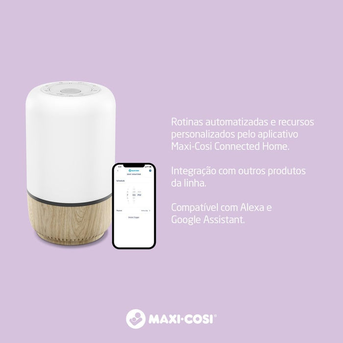 Maxi-Cosi See Baby Monitor, 24/7 Reassurance, Monitor with Camera (1080p HD) and Audio, Compatible with Alexa and Google Assistant, White Wood, 2 Year Warranty