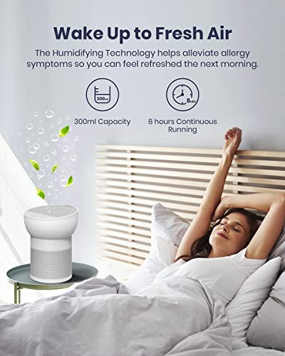 TCL Breeva A2 Smart Air Purifier with 4-Stage Clean, True HEPA (H13), Removes 99.97% of Dust/Bacteria/Odors & More, Quiet, White