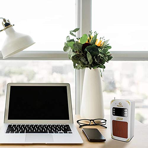 JIANFEI LIANG Portable Small Bluetooth Speaker MP3 Arabic Translator Quran Player with USB Jack (White)