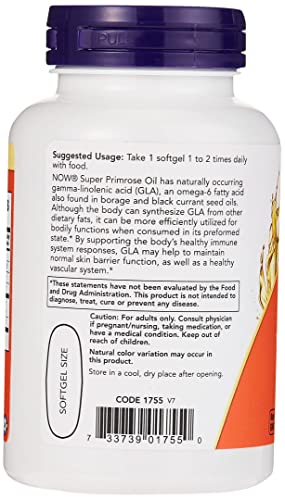 NOW Super Primrose 1300 Mg 60 Sgels, Foods (Nwf354) By Gulfsupplements