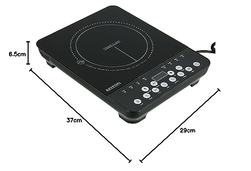 Krypton 2000W Infrared Cooker | Electric Infrared Glass Ceramic Cooker | Digital LED Display | 8 Power Levels