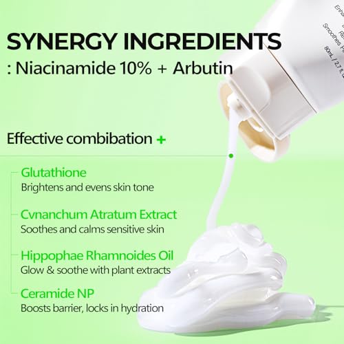FABYOU Niacinamide Arbutin Glow Boosting Cream 80ml – Korean Skincare for Clarifying & Pore Care with 10% Niacinamide & Arbutin offering Fast Absorbing & Non-Irritating Formula