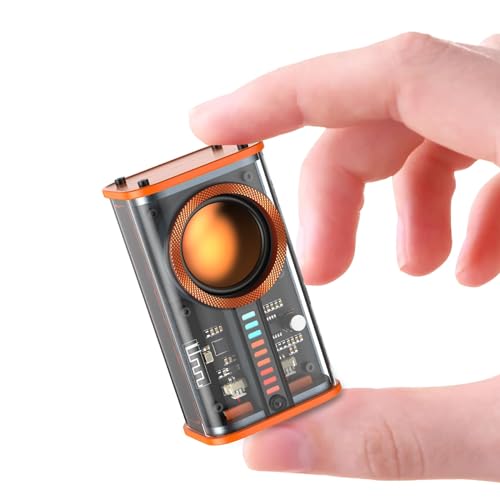 Transparent Wireless Bluetooth Speaker, Portable Mini Speaker, with Led Colorful Lights Stereo Sound Tws Small Speakers for Office, Party Camping, Shower, Home, Travel, for Any Anniversary(1 Pack)