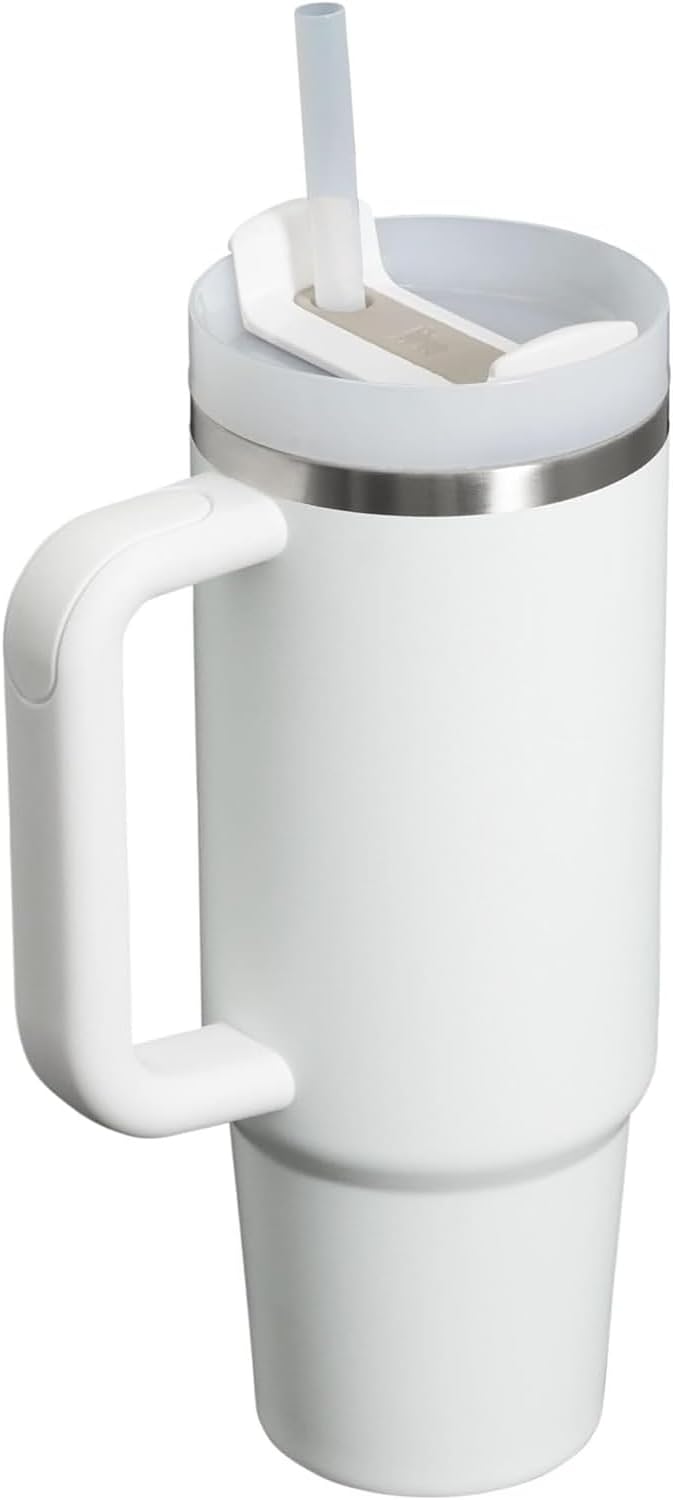 Original Stannle 40 oz Tumbler with Lid and Straw | Travel Mug for Iced Tea & Coffee | 100% Leakproof, Stainless Steel Insulated Tumbler,Office & Gym | Cream 2.0