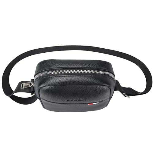 Bopai Unisex Premium Side Sling Bag Water Resistant Synthetic Leather Crossbody Bag for Travel Office Business, BO-SL591