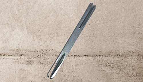 Universal Hardware 8mm x 120mm Split Steel Spindle Door Windows Handle Spindles Silver Finish Sizes from 50mm to 150mm (Pack of 1)
