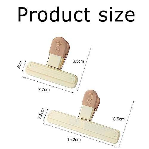 Snack Sealing Clip Clamps Heavy Duty Food Bag Clamp, Seal Clip,Bag Sealing Clips for Food, Chip Bag Clips Food Bag Clips Plastic Bag Clips for Food Storage Reusable Food Clips Kitchen Sealing Clips