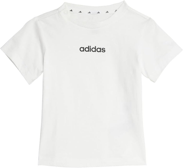 adidas I LIN T-SET 160 Suits for Unisex Child WHITE/BLACK 3-6 Months, 1-2 Years