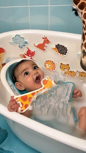 Sweet seven Kids Bathroom Toys: Soft EVA Foam Sea Animal Bath Set with DIY Sticker Puzzles - Non-Toxic, Early Education Fun for Toddlers