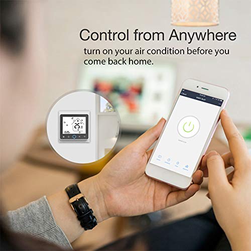 MOES WiFi Smart Central Air Conditioner Thermostat Temperature Controller Fan Coil Unit Works Amazon Alexa Echo Google Home 2 Pipe Tuya - 220 Volts