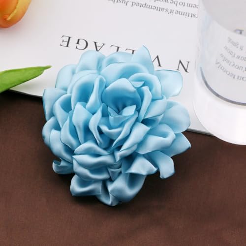 CSIYANJRY99 Dainty Fabric Rose Flower Large Brooch Lapel Pins Delicate Elegant Handmade Flower Brooches Pin Classic for Wedding Party Dance Banquet for Women Dress Suit Ceremony Clothes Accessories