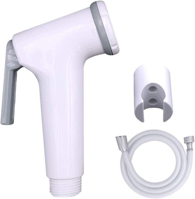 Handheld Bidet Sprayer for Toilet full set – Stainless Steel Bathroom Spray Gun with Hose Pipe & Holder, Easy Installation, Leak-Proof for Personal Hygiene, Baby Cloth Diaper & Pet Cleaning.