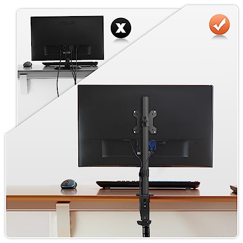 Pholiten Monitor Mount for 13-32 Inch Screens up to 10 kg, Adjustable Monitor Mount, Screen Mount Tilting, Swivelling, Swivelling, VESA 75 x 75 mm/100 x 100 mm