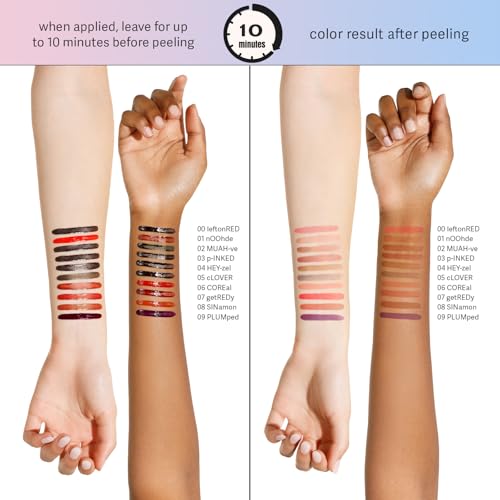 Sacheu Lip Liner Stay-N - Peel Off Lip Liner Tattoo, Peel Off Lip Stain, Long Lasting Lip Stain Peel Off, Infused with Hyaluronic Acid & Vitamin E, For All Skin Types, MUAH-ve