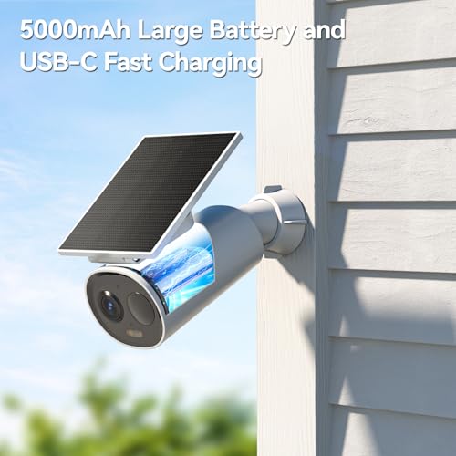 Imou 2K Outdoor Camera, Wireless Outdoor Camera, Security Camera for Home, Solar Security Camera, Outdoor Surveillance Cameras, Waterproof Dome Surveillance Cameras Cell AIO 3MP, Works with Alexa