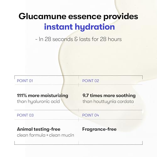 VT Cosmetics Glucamune Essence | Plant-based mucin, Soothing&Calming Essence for All Skin Types (3.38 Fl Oz/100ml).