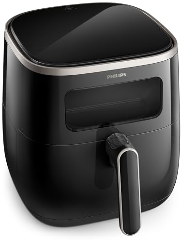 Philips Airfryer 3000 Series XL - Digital Window, 5.6L, RapidAir Technology, See-Through Cooking Window - HD9257/80
