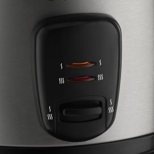 Russell Hobbs Cuociriso 10 Tazze, 700 W, 1.8 Litri, Spatola e Misurino Inclusi, Acciaio Inox, 19750-56