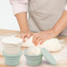 4PCS Pizza Dough Proofing Box - Stackable Silicone Pizza Storage Containers with Lids, Small Bread Baking Supplies, Reusable Camping Bowl, Pizza Making Accessories for Kitchen
