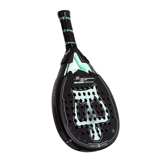 Black Crown - Black Crown Special Master Padel Racket - 355 g to 370 g - Carbon Tubular Frame - 12K Carbon Core - SSB Black EVA Rubber - 40% Power, 60% Control