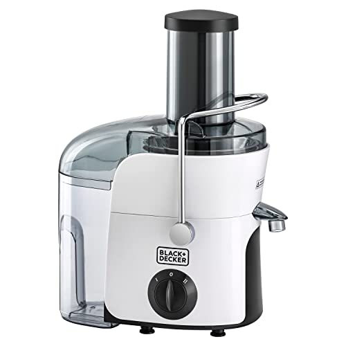 Black & Decker Juicer Extractor, 800W Power with Copper Motor, 500ml Juice collector, 1.5L Large pulp container, 2 Speed Control, Easy to Clean, Perfect for Healthy Living, JE780-B5