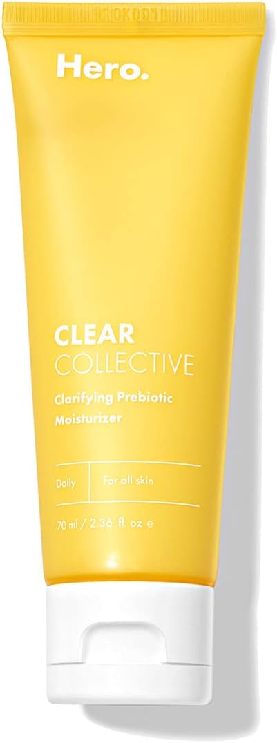 Mighty Patch Clear Collective Clarifying Prebiotic Moisturizer from Hero Cosmetics - Hydrating Daily Face Moisturizer to Purify, Smooth and Soften Skin (2.36 fl oz)