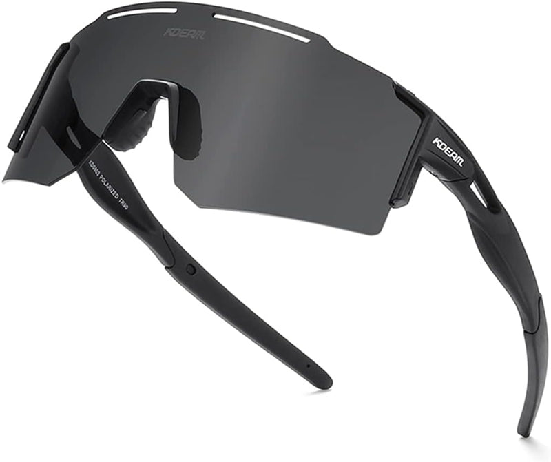RINKUOLYO Sports Polarized Sunglasses for Men and Women Viper Sunglasses for Cycling Running Driving, M