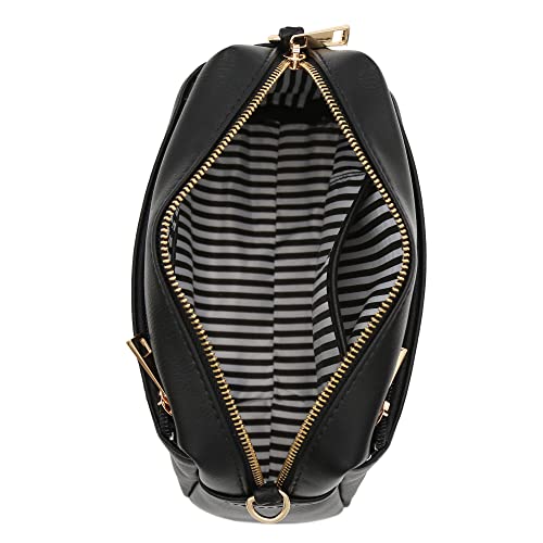 Triple Zip Small Crossbody Bag