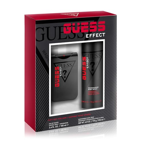 GUESS Effect Grooming Men/Homme Eau de Toilette 2 Piece Gift Set - Cologne Spray 3.4 Fl. Oz. & Deodorizing Body Spray 6.0 Oz.