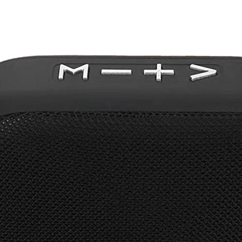 Denash Portable Speaker, Stereo Subwoofer FM Function Rechargeable Support Memory Card Mini Speaker Energy Saving with Hand Strap for Indoor for Tablet