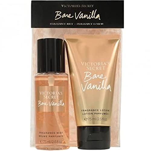 Victoria Secret Bare Vanilla 75 ml Body Mist+75 ml Body Lotion (Holiday) Gift Set