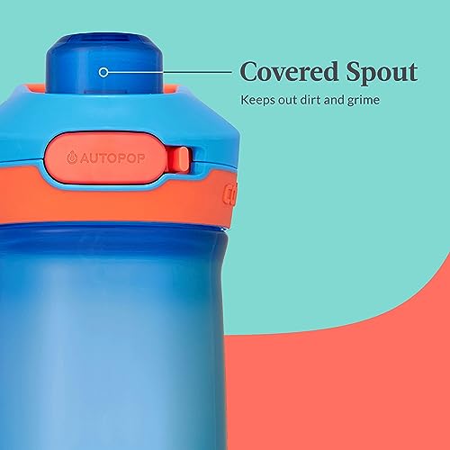 Contigo Jessie Beverage|Water Bottles, 14 oz, BLUE POPPY AMETHYST