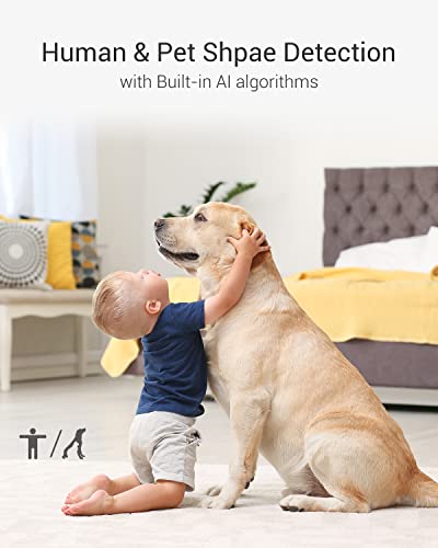 EZVIZ C6 Security WiFi Camera, 2K+ Indoor Home camera with AI Powered Human & Pet & Sound Detection, Night Vision, Auto-Zoom Tracking, Two Way Audio & Calling, 2.4G/5G WiFi, SD Card/Cloud Storage